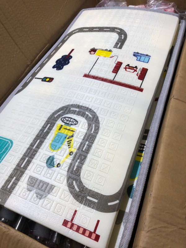 Photo 1 of Baby Playpen with Mat, Large Baby Play Yard for Toddler, BPA-Free, Non-Toxic, Safe No Gaps Playards for Babies, Indoor & Outdoor Extra Large Kids Activity Center 79"x59"x26.5" with 0.4" Playmat