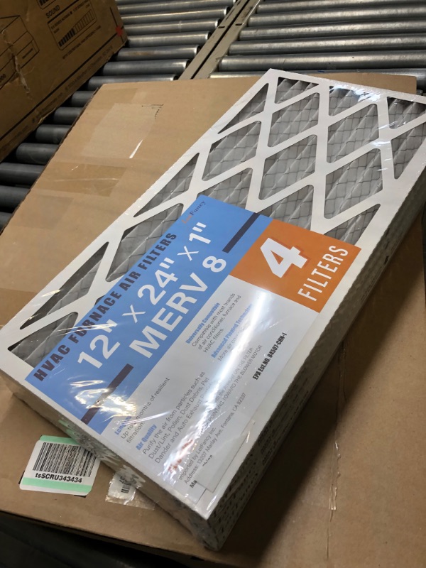 Photo 1 of 12  x 12 x 1 merv 8 air filters 4 pack