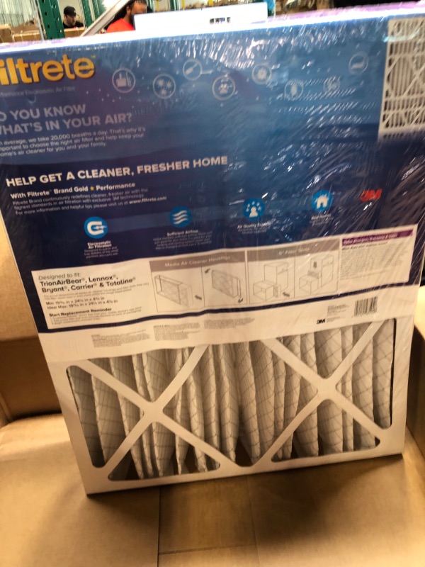 Photo 3 of 3M Filtrete Ultra Allergen Healthy Living Deep Pleat Furnace Filter