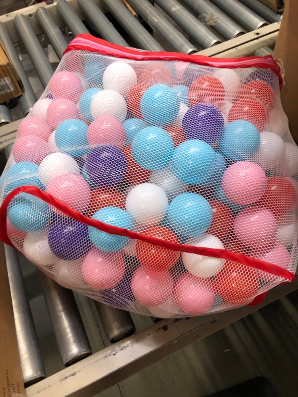 Photo 1 of Click N' Play Pastel Colors Ball Pit Balls for Kids, 200 Pack - Plastic Refill Balls, Phthalate & BPA Free, Reusable Storage Bag with Zipper, Gift for Toddlers and Kids, Plastic Balls for Ball Pit