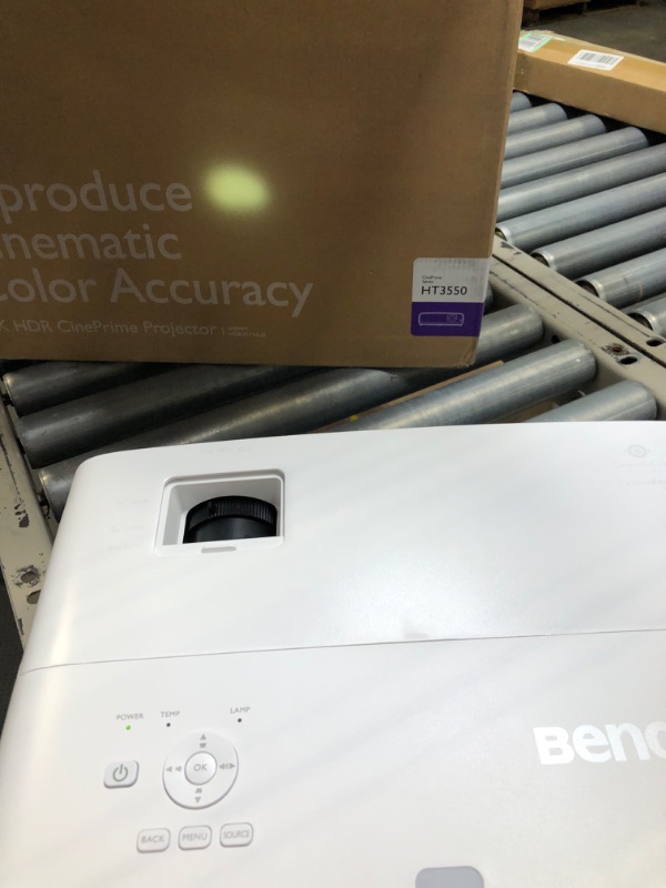 Photo 5 of BenQ HT3550 4K Home Theater Projector with HDR10 and HLG - 95% DCI-P3 and 100% Rec.709 - Dynamic Iris for Enhanced Darker Contrast Scenes - 3 Year Industry Leading Warranty Dark Room, no Android TV