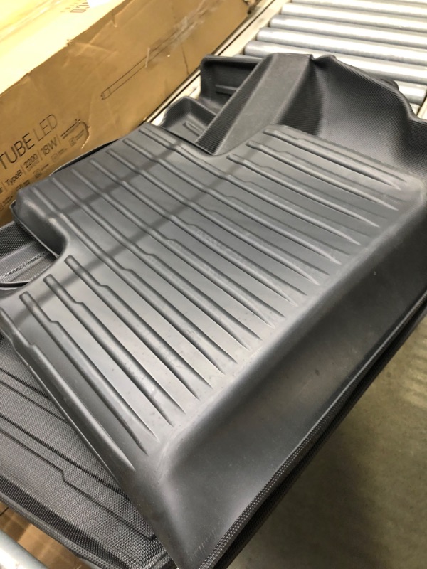 Photo 1 of SUPER LINER Tesla Model Y Floor Mats 7 Seater Full Set,All Weather Waterproof Floor Mats Cargo Frunk Trunk Mats Liners Accessories,Compatible with Model Y 2021 2022 2023 (7 Seater Full Set)