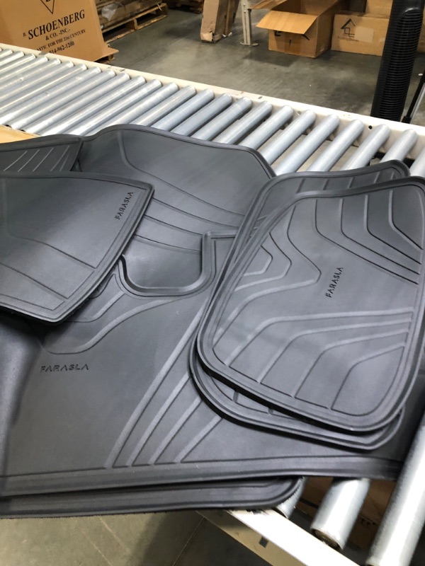 Photo 2 of Farasla All Weather Cargo Mats for Tesla Model Y 2020 2021 2022 (Set of 6) Full Set Cargo Mats