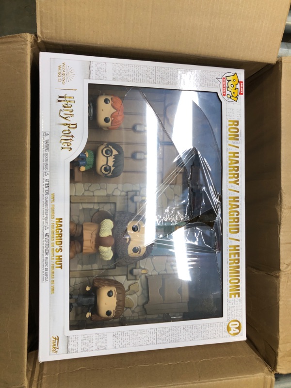 Photo 4 of Funko Pop! Moments Deluxe: Harry Potter - Hagrid's Hut, Ron, Harry, Hagrid, Hermione