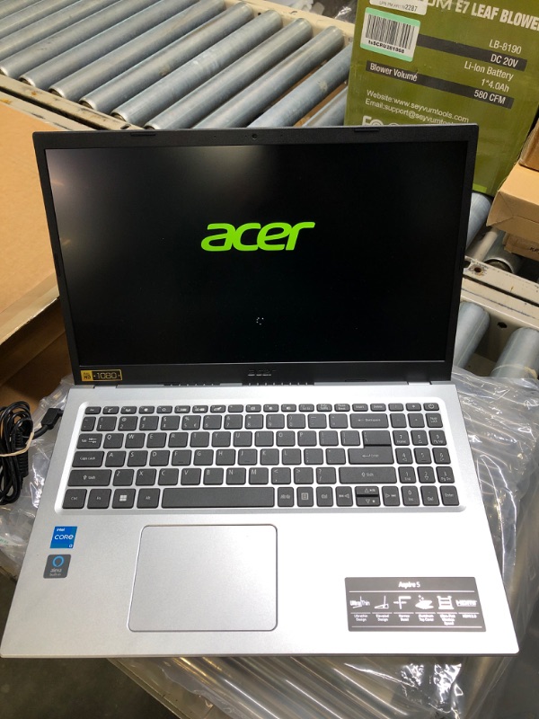 Photo 3 of Acer Aspire 5 A515-56-32DK Slim Laptop | 15.6" Full HD IPS Display | 11th Gen Intel Core i3-1115G4 Processor | 4GB DDR4 | 128GB NVMe SSD | WiFi 6 | Windows 11 Home in S mode