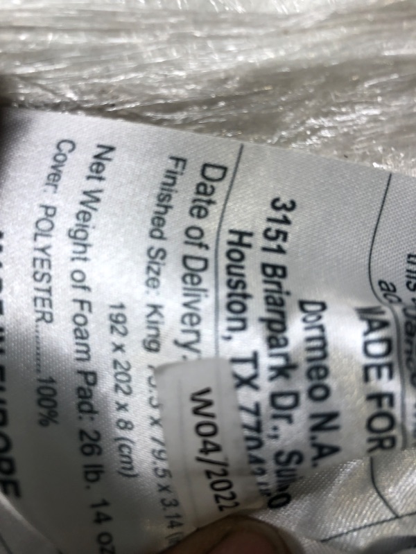 Photo 1 of Dormeo Mattress Topper King - Relieving Octaspring Technology Mattress Topper - King Bed Toppers, Cooling Mattress Topper - 3 inch Mattress Topper King - King Size Mattress Toppers
