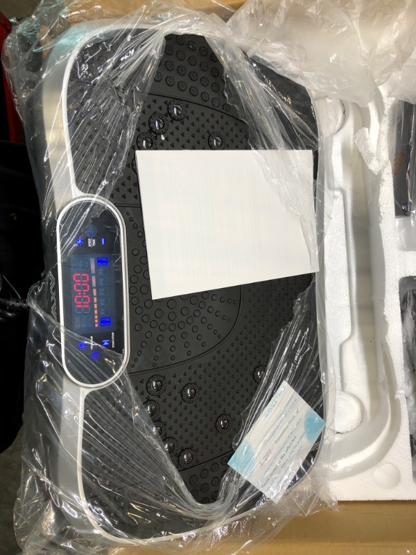 Photo 1 of AXV Vibration Plate Exercise Machine Whole Body Workout Vibrate Fitness Platform Lymphatic Drainage Machine for Weight Loss Shaping Toning Wellness Home Gyms Workout SLIM- SILVER