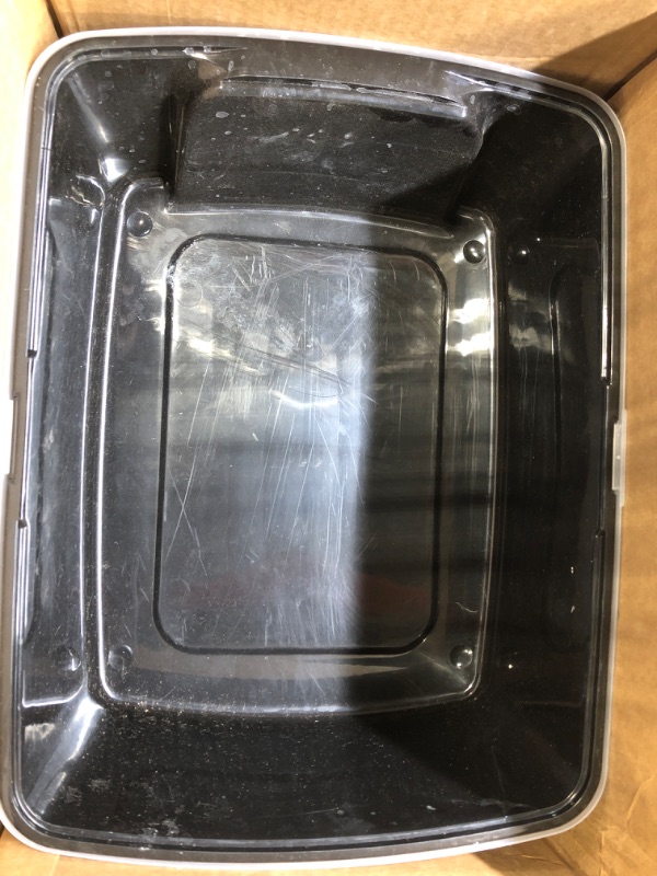 Photo 2 of Black/Clear tray, maybe wash tray 