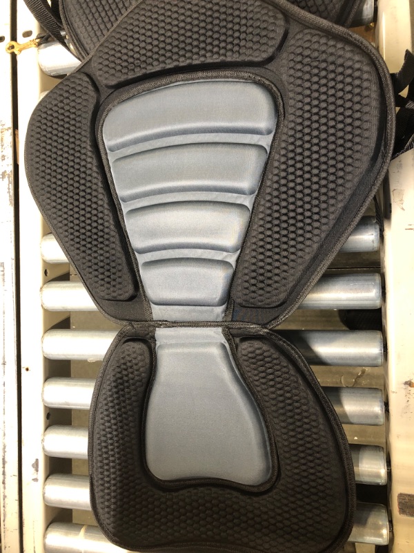 Photo 1 of Kayak Seat Deluxe Padded Fishing Boat Seat Deluxe Sit-On-Top Canoe Seat Cushioned - 2 PCs Comfortable Backrest Support Universal Sit with Adjustable Straps Detachable Storage Bag