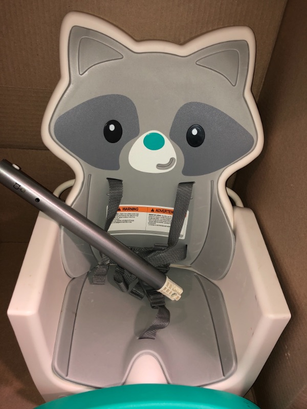 Photo 3 of Infantino Grow-with-Me 4-in-1 Convertible High Chair, Raccoon-Theme, Space-Saving Design, Booster and Toddler Chair, for Infants & Toddlers 3M-36M