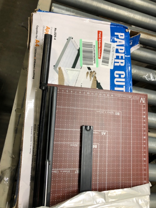 Photo 2 of A4 Paper Cutter Stack Paper Trimmer Guillotine 12” Cutting Length with Safety Blade Lock ZEQUAN, 10-Sheet Capacity, Commercial Grade Guillotine Paper Slicer Cutter for Office Home