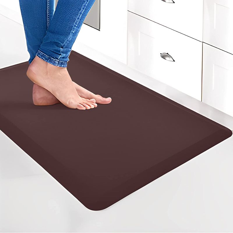 Photo 1 of Anti Fatigue Kitchen Mat | Waterproof Floor Mats with Non-Slip Bottom for Home Kitchen & Office Use | 20 * 39 Foam Cushioned Standing Desk Mats Often Used as Comfort Pad