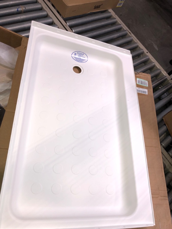 Photo 2 of RecPro RV Shower Pan | 36" x 24" x 5" Right Drain in White | RV Shower Base | Camper Shower Pan