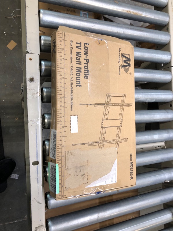 Photo 1 of Mounting Dream TV Mount Fixed for Most 42-70 Inch Flat Screen TVs, TV Wall Mount Bracket up to VESA 600 x 400mm and 132 lbs - Fits 16"/18"/24" Studs - Low Profile and Space Saving MD2163-K