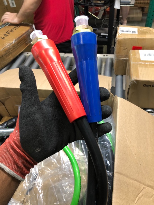 Photo 1 of KOOTANS 15Ft 3 in 1 ABS 7 Way Electrical Cable and Rubber Air Line Hose Wrap Assembly with Aluminum Service Emergency Glad Hands and Extension Handles for Semi Truck Trailer Tractor 15FT Air Lines with Glad Hands & Grips