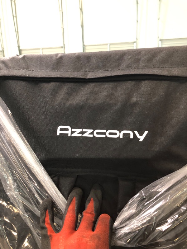 Photo 3 of Azzcony Heated Stadium Seat for Bleachers with Back Support – 2023 Upgrade & Rechargeable & USB Battery Included - Upgraded 3 Levels of Heat - Cushioned Foldable Chair Standart 21" Black