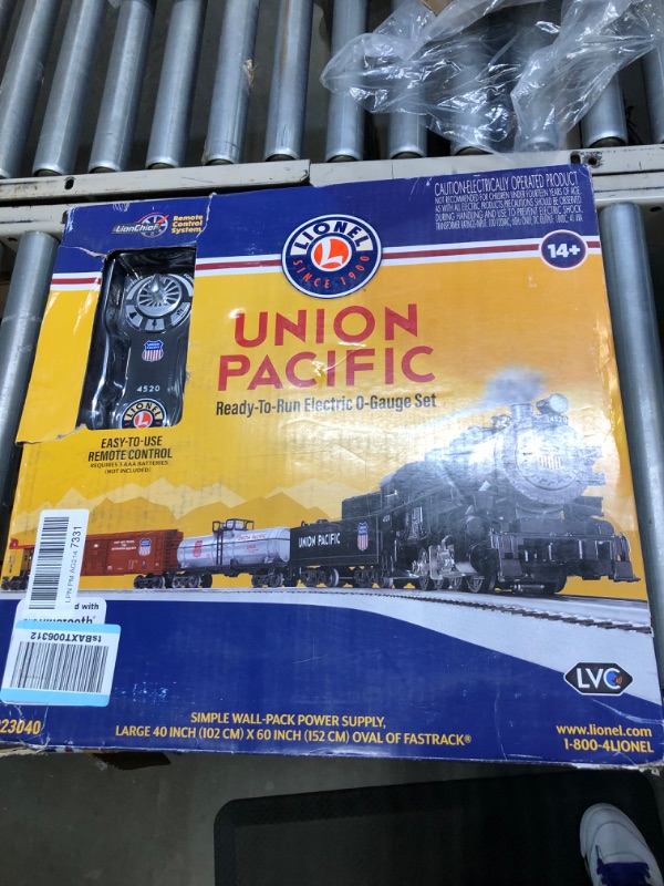 Photo 2 of Lionel Union Pacific Flyer LionChief 0-8-0 Set with Bluetooth Capability, Electric O Gauge Model Train Set with Remote, Multi