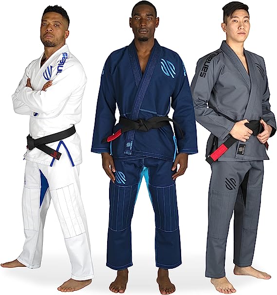 Photo 1 of Sanabul Essential BJJ Gi for Men | Brazilian Jiu Jitsu Gi | Lightweight Preshrunk Fabric | Superior Sizing Guide (STYLE MAY VARY) SIZE A4