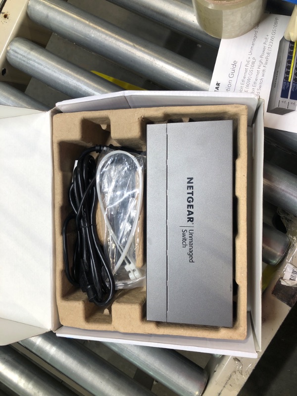 Photo 2 of NETGEAR 8-Port Gigabit Ethernet Unmanaged PoE Switch (GS108PP) - with 8 x PoE+ @ 123W Upgradeable, Desktop, Wall Mount or Rackmount, and Limited Lifetime Protection 8 port | 8xPoE+ 123W