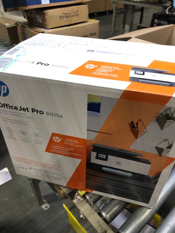 Photo 2 of HP OfficeJet Pro 9015e Wireless Color All-in-One Printer with bonus 6 months Instant ink with HP+ (1G5L3A),Gray