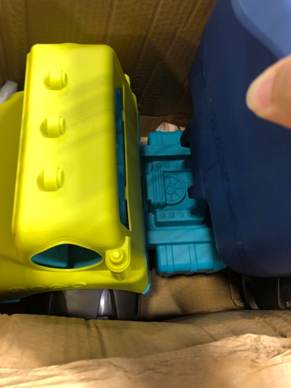 Photo 3 of B. toys by Battat B. Toys - Colossal Cruiser - 20 Large Sand Truck - Beach Toy Dump Trucks for Kids 18 M (Lime/Navy) (TRUCK ONLY - OTHER TOYS NOT INCLUDED)