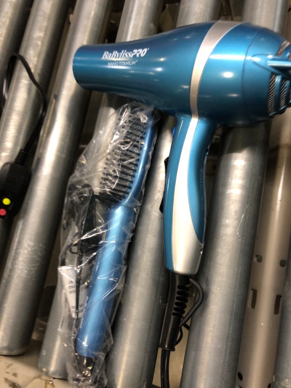 Photo 1 of BaBylissPRO Nano Titanium Hair Dryer Hair Dryer/Thermal Paddle Brush Prepack