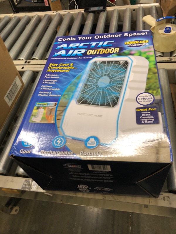 Photo 1 of Arctic Air Outdoor Evaporative Cooler, Portable & Ultra-Quiet Air Cooler with 4 Fan Speeds, USB Rechargeable, 6-Hour Battery Life, Great for the Beach, Pool, Deck, Garden & More