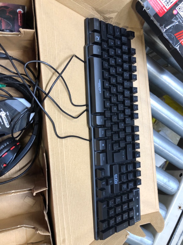 Photo 1 of Gaming Keyboard and Mouse and Mouse pad and Gaming Headset, Wired LED RGB Backlight Bundle for PC Gamers and Xbox and PS4 Users - 4 in 1 Edition Hornet RX-250