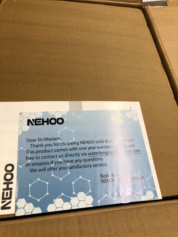 Photo 4 of NEHOO Cold Therapy System, Low Noise Ice Therapy Machine, Post-Surgery Continuous Cryotherapy Cold Pack, Universal Pad for Knee, Ankle, Cervical, Back, Leg and Hip WLC-01