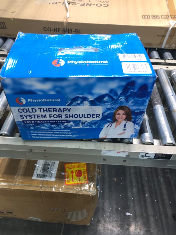 Photo 2 of Cold Therapy System with Large Shoulder Pad — for Post-Surgery Care, Rotator Cuff Tears, Swelling, Sprains, Inflammation, and Other Injuries — Wearable, Adjustable, Ergonomic — Cryotherapy Freeze Kii