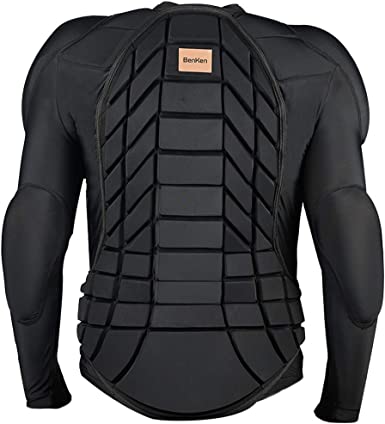 Photo 1 of BenKen Men's Women's Professional Anti-Collision Sports Shirts Motorcycle Protective Jacket Full Body Armor Protector Back Protector for Skateboarding Skating Snowboarding Cycling