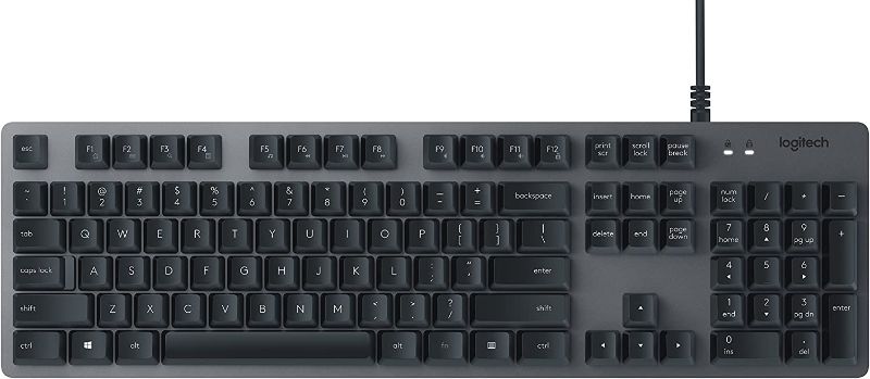 Photo 1 of Logitech K840 Mechanical Keyboard with Romer G Mechanical Switches for PC - 920-008350 (Renewed)