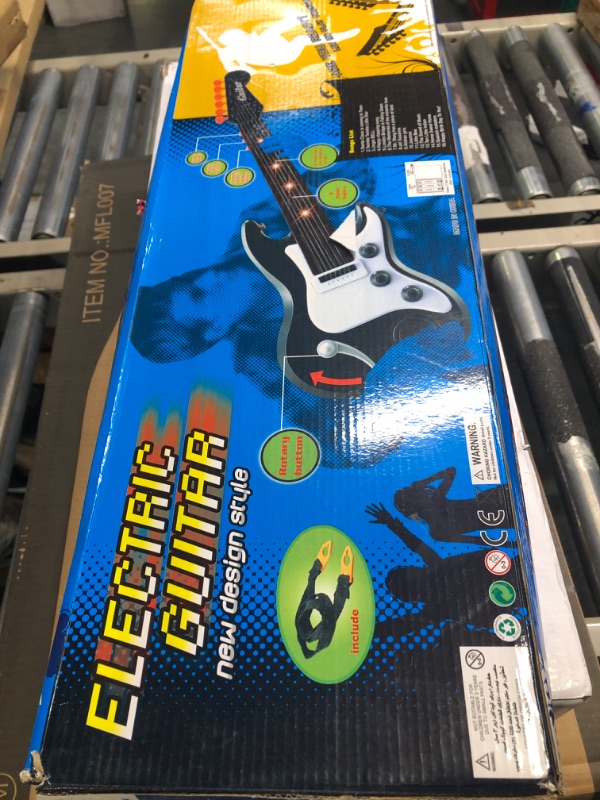 Photo 2 of Electric Guitar for Kids Girls Boys Age 6 And Up with Strap,Toy Guitar for Toddlers with Light and Music Gifts for Kids(Red)