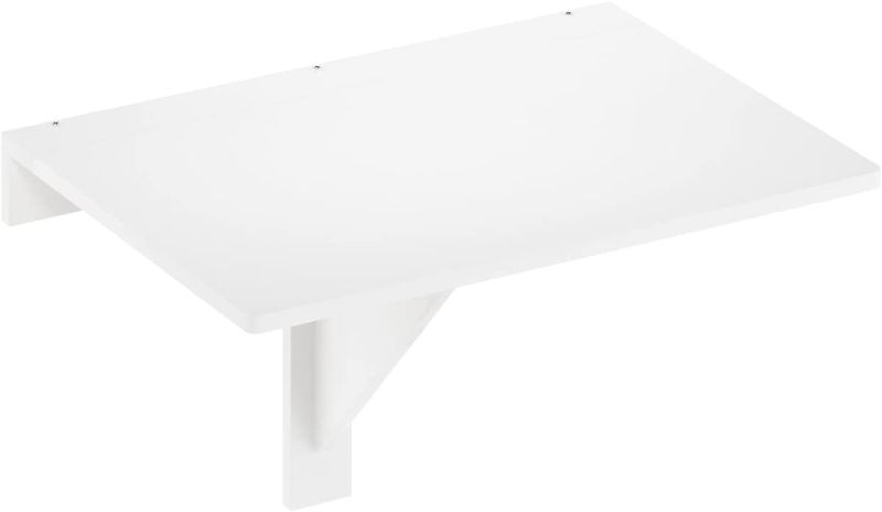 Photo 1 of Furinno Hermite Wall Mounting Folding Table, White