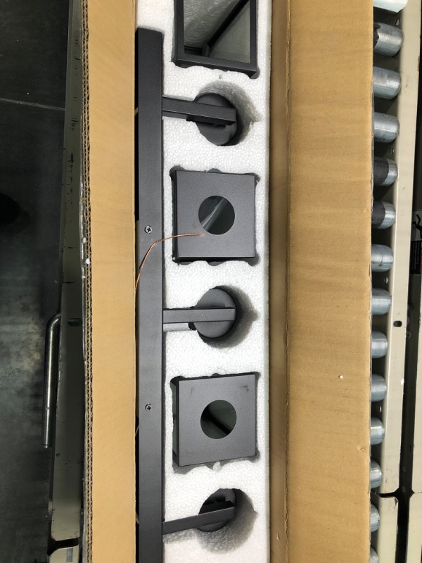 Photo 1 of Aipsun Black Bathroom Light Fixtures 3 Light Industrial Vanity Light Bathroom Lighting Fixtures Over Mirror (Exclude Bulb) Black 3-Light