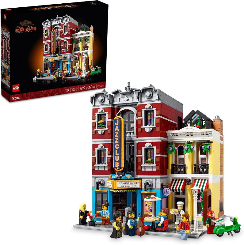 Photo 1 of LEGO Icons Jazz Club 10312 Building Set for Adults and Teens, A Collectible Gift for Musicians, Music Lovers, and Jazz Fans, Includes 5 Detailed Rooms Within The Music Venue and 8 Minifigures