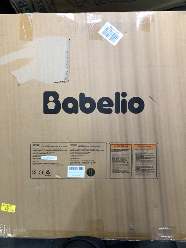 Photo 1 of BABELIO Metal Baby Gate with Wireless Alarm