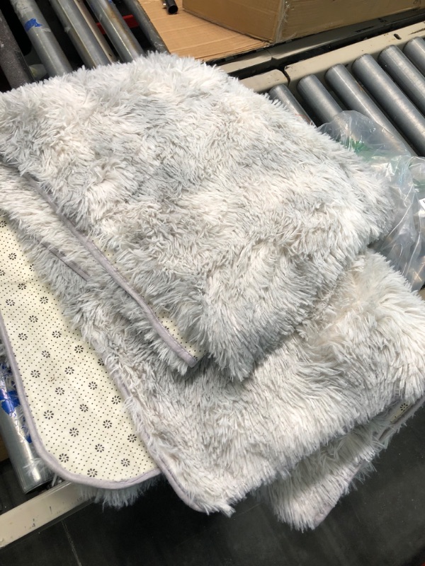 Photo 2 of Decorative Exquisite Faux Fur with Silver Lurex Thread