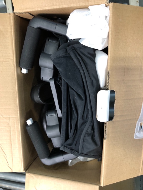 Photo 1 of gb Pockit+ All-Terrain, Ultra Compact Lightweight Travel Stroller with Canopy and Reclining Seat in Velvet Black Velvet Black Pockit+ All Terrain