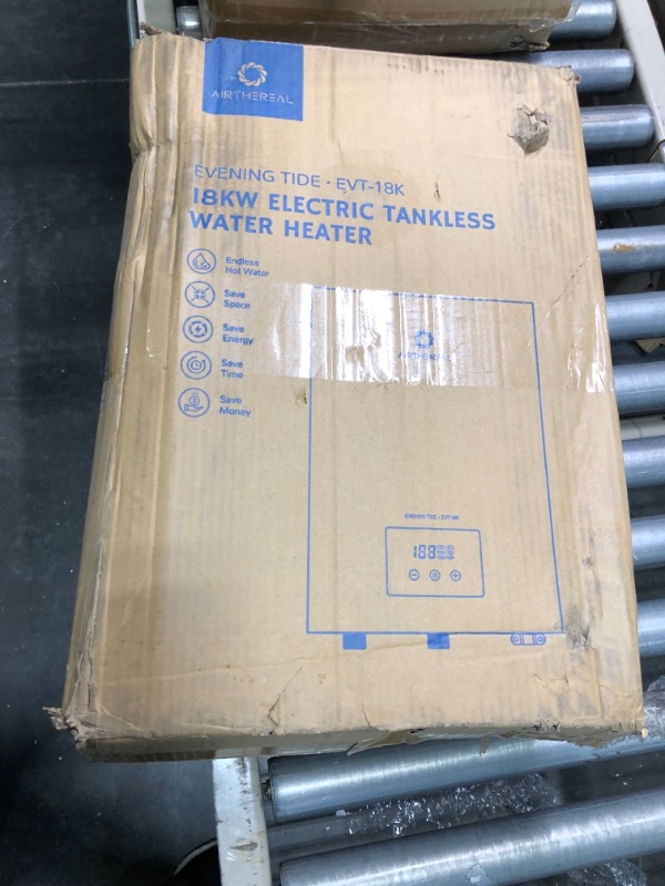 Photo 2 of Airthereal Electric Tankless Water Heater 18kW, 240Volts - Endless On-Demand Hot Water - Self Modulates to Save Energy Use - Small Enough to Install Anywhere - for 2 Showers, Evening Tide series