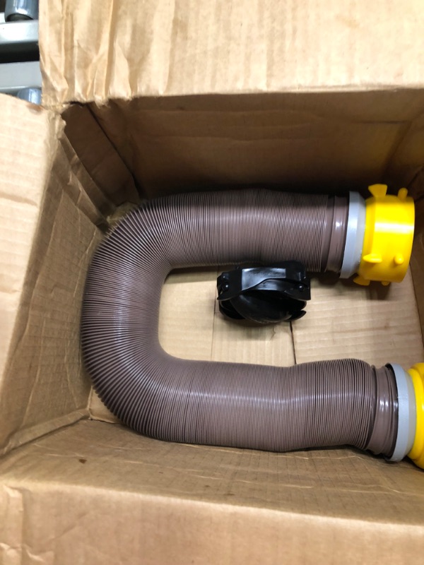 Photo 3 of Camco 39667 Revolution 20' Sewer Hose Kit with Swivel Fittings and Wye Connector - Ready To Use Kit with Fittings, Hoses, and Storage Caps, Great For RVs with Separate Tank Valves 20' Sewer Hose Kit with Wye Standard Packaging