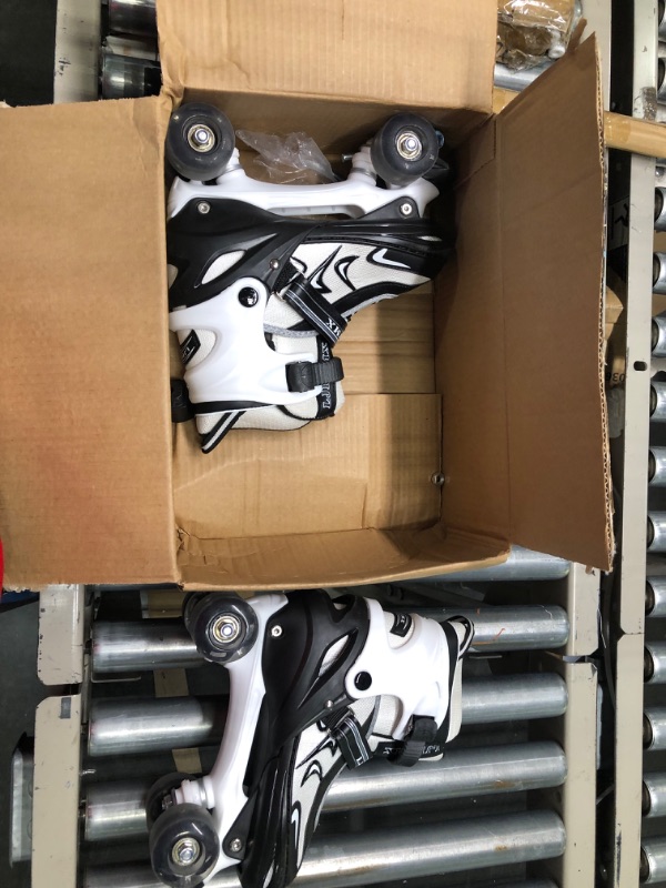 Photo 1 of roller skates black and white 