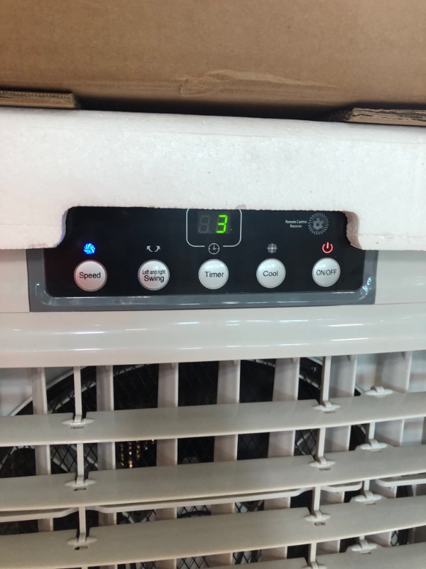 Photo 1 of Evaporative Cooler, VAGKRI 2100CFM Air Cooler, 120°Oscillation Swamp Cooler 24H Timer, 3 Wind Speeds for Outdoor Indoor Use,8 Gallon
