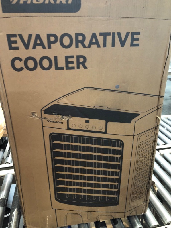 Photo 2 of Evaporative Cooler, VAGKRI 2100CFM Air Cooler, 120°Oscillation Swamp Cooler 24H Timer, 3 Wind Speeds for Outdoor Indoor Use,8 Gallon
