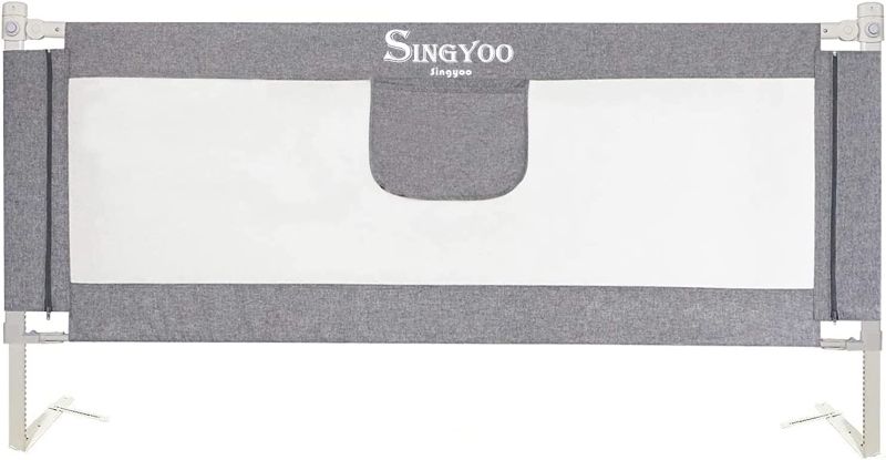 Photo 1 of SINGYOO Bed Rails for Toddlers- New Upgraded Extra Long Bed Guardrail Full Size Baby Bedrail for Children Fit for Twin Queen & King Size Bed Mattress...