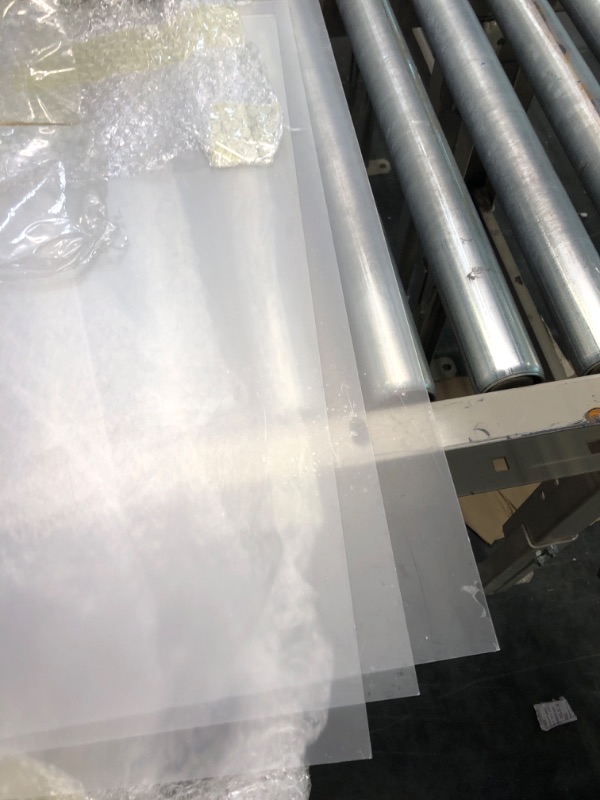Photo 1 of 24'' x 36'' Clear Acrylic Sheet PET Sheet Panels Transparent Perspex Cast Sheet Plastic Panels Sheets with Protective Paper for Craft Signs, DIY Display Projects, Holder Shelf (3 Pcs, 1/8'' Thick)