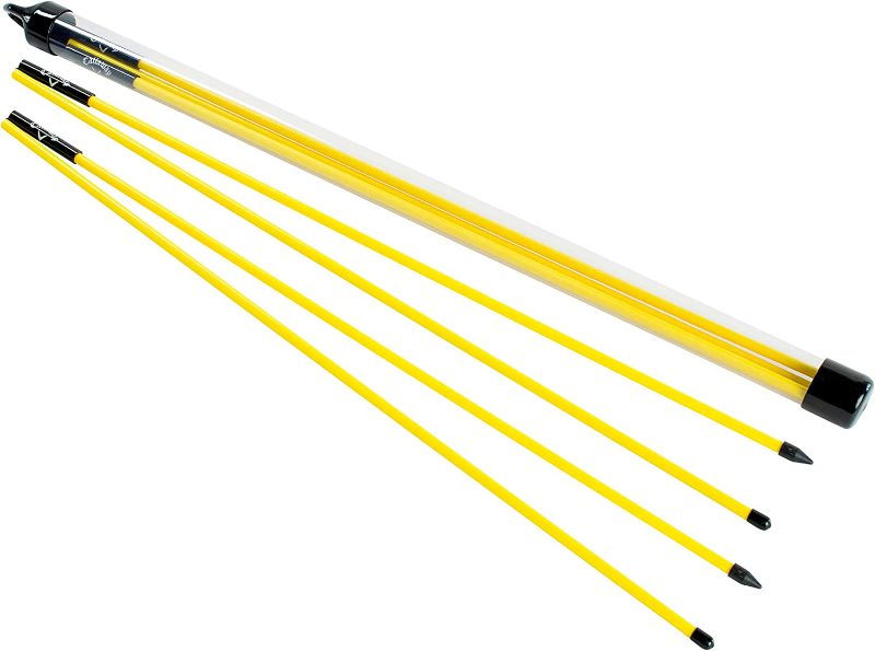 Photo 1 of Callaway Alignment Stix, Golf Swing Trainer, Yellow, 25 Inches, (Set of 4)