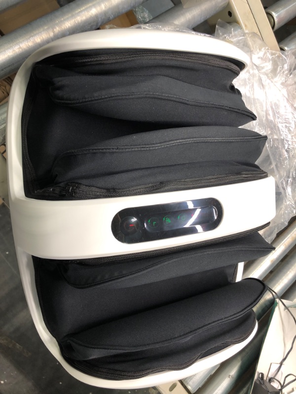 Photo 1 of Nekteck Foot Shiatsu Massager, Calf Massage with Heat Therapy, Deep Kneading, Vibration, Compression Leg Massager for Home and Office Use (Remote Control) White