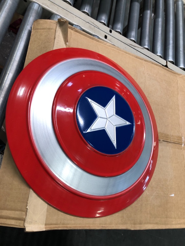 Photo 2 of AMARONE 18-inch Captain America Shield Kids Plastic Children's Shield Red