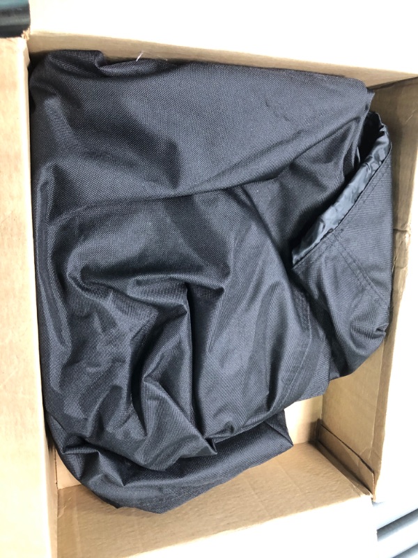 Photo 1 of Amazon Basics Outdoor Square Patio Fire Pit or Table Cover, 44 Inch, Black